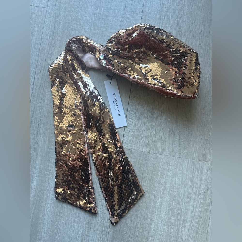 Eugenia Kim Metallic Sequin Scarf (headband)